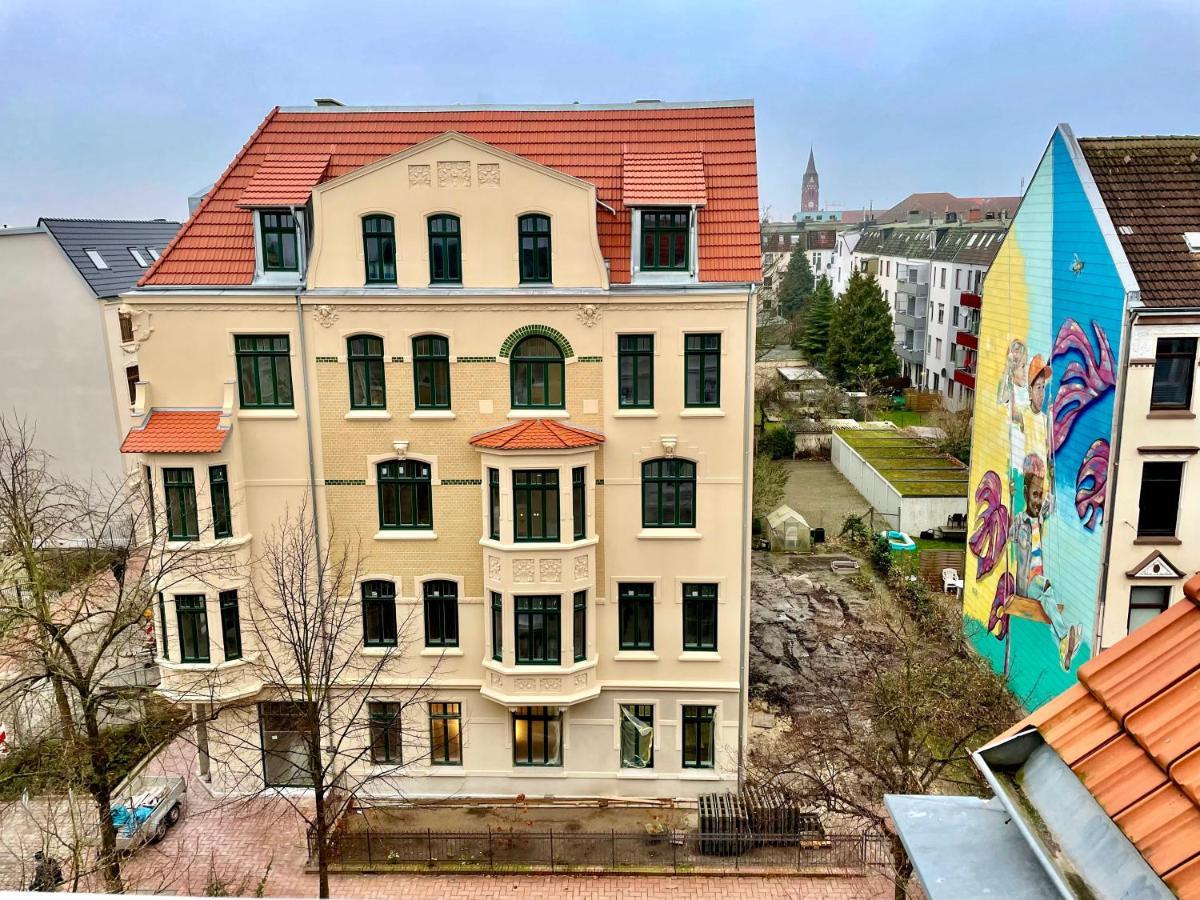 Woelkchen - Wohnung Mit Balkon, Holzdielen & Tv Bremerhaven Kültér fotó